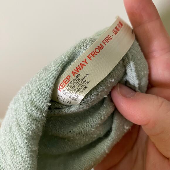 Free People Beach Boho Mineral Bath Nikki Crop Side Tie Tank Top ONLY NWT Size L - Picture 5 of 11